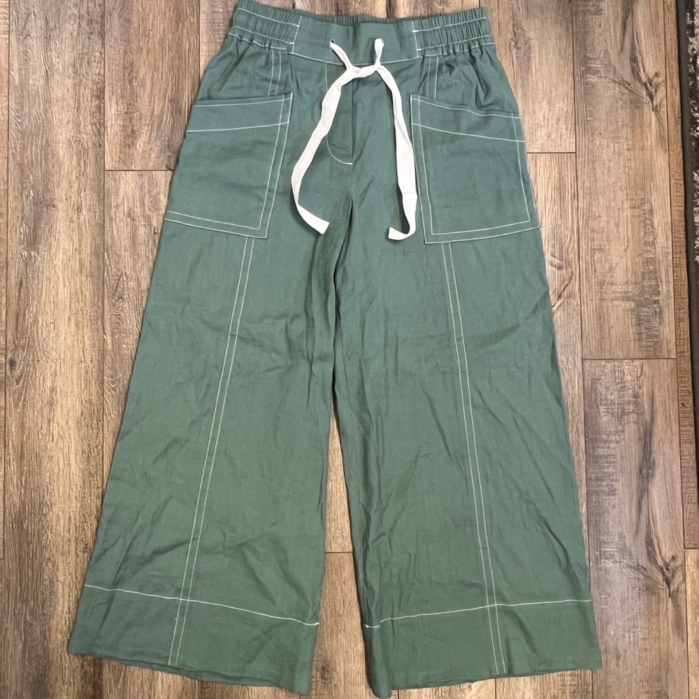 Maeve La Ponche Pull On Wide Legs Pants Medium